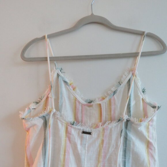 BILLABONG X THE SALTY BLONDE Sunny Stripes Candy Stripe Gauzy Mini Sun Dress NWT - Picture 12 of 15